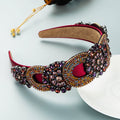 Fashion New Baroque Style Retro Broadside Headband Trendy Street Photography Hair Accessories