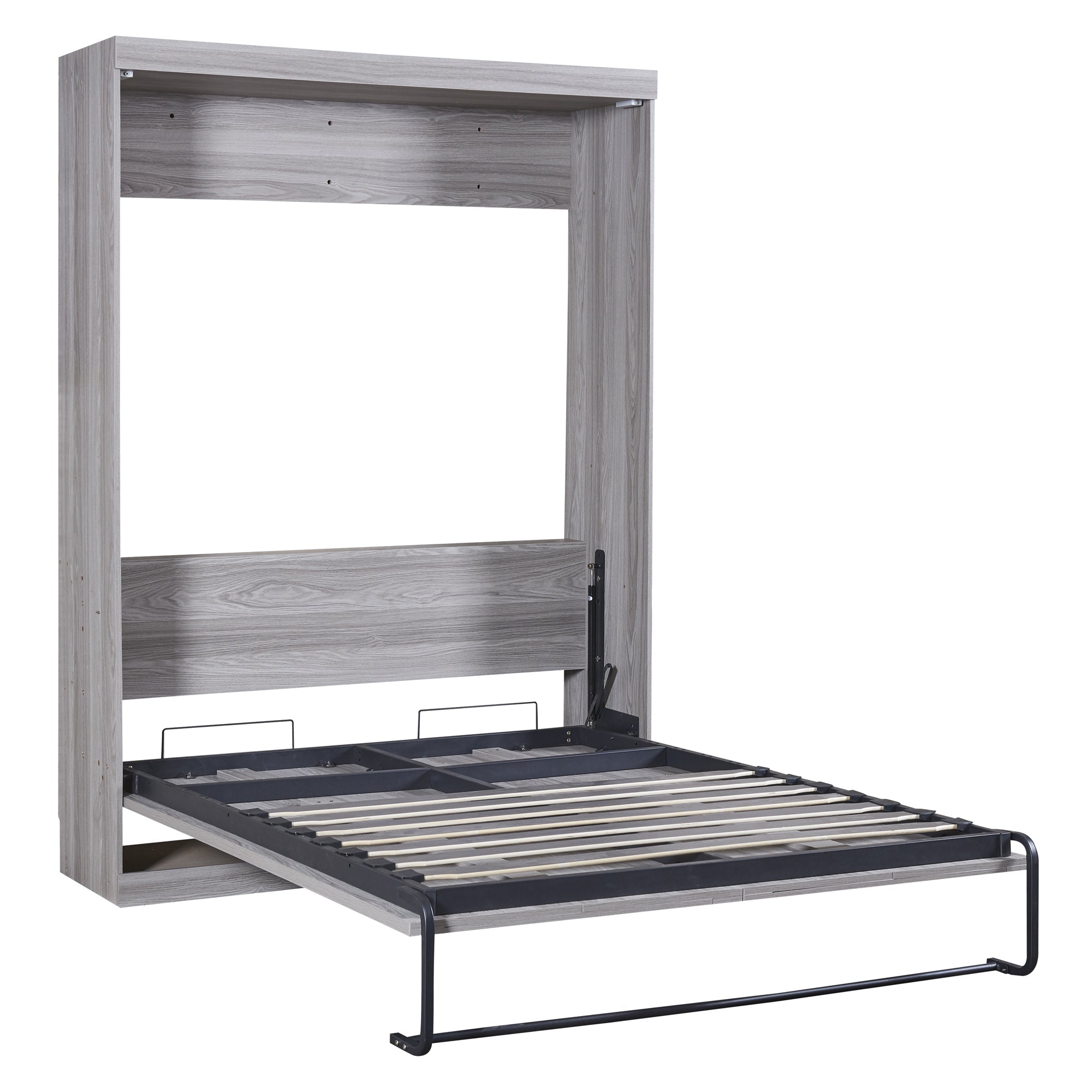 Full Size Murphy Bed, can be Folded into a Cabinet Gray
