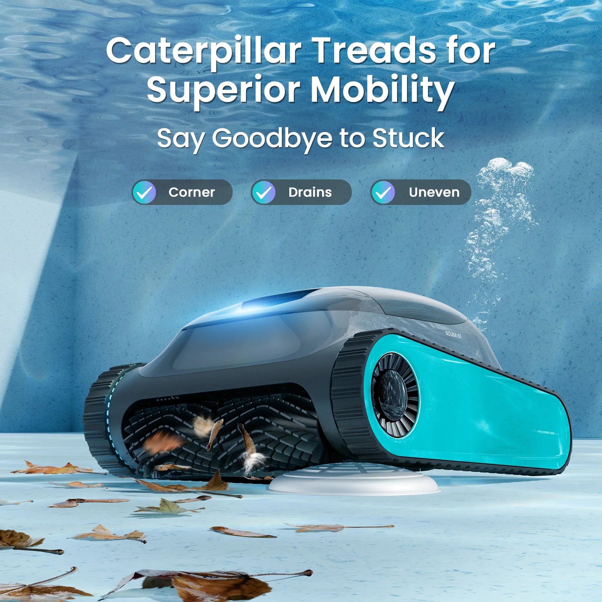 (2026 Upgrade) Aiper Scuba S1  Pool Cleaner Robot,Floor,Wall,Waterline,270-Min Runtime,Shallow Area Cleaning, Smarter Navigation,11 High-Precision Sensors, App SupportI&PX8,Refurbished FLIPSTYLEZLLC