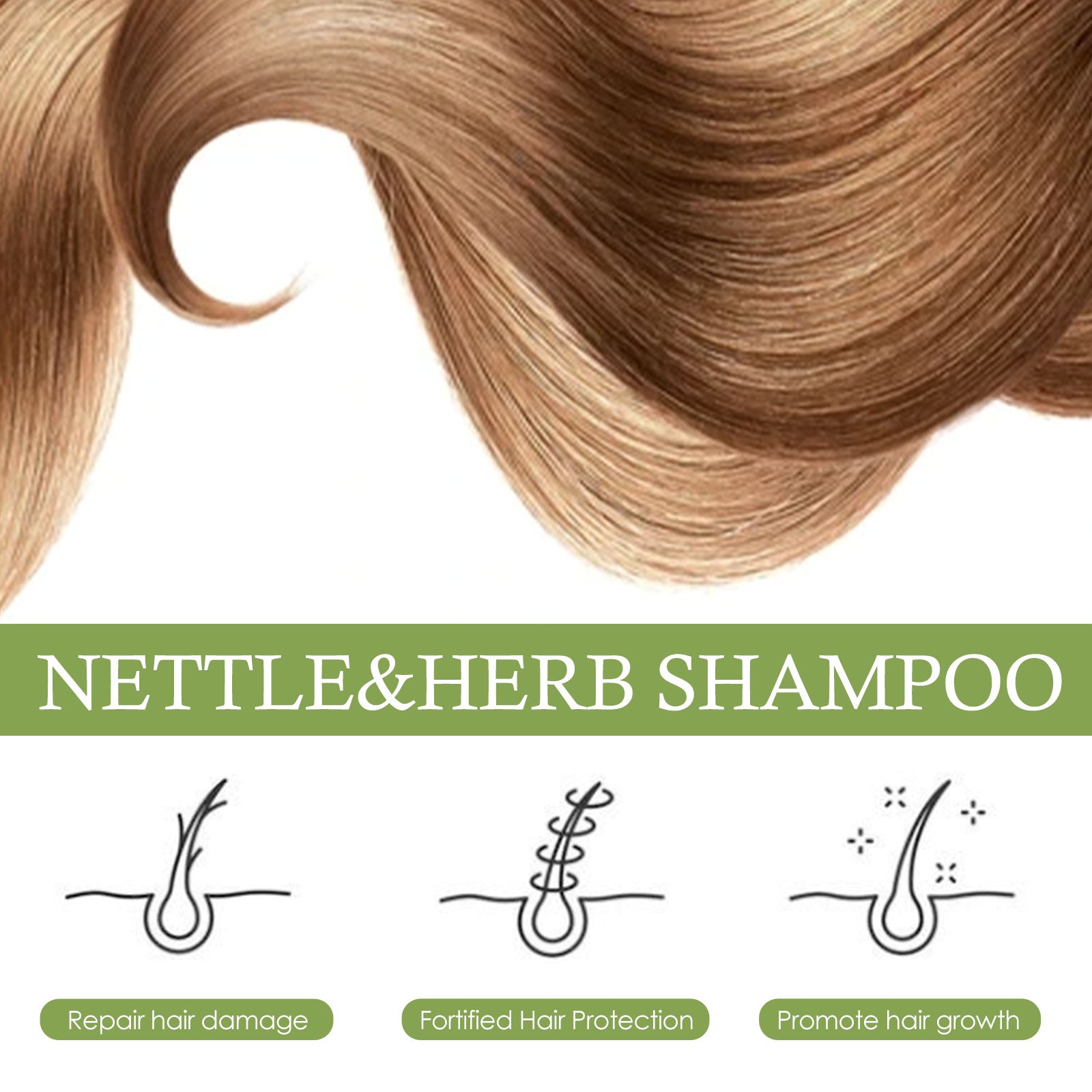 Herbal Shampoo Deeply Cleanses Scalp, Softens Hair, Moisturizes Hair Roots, And Strengthens Hair