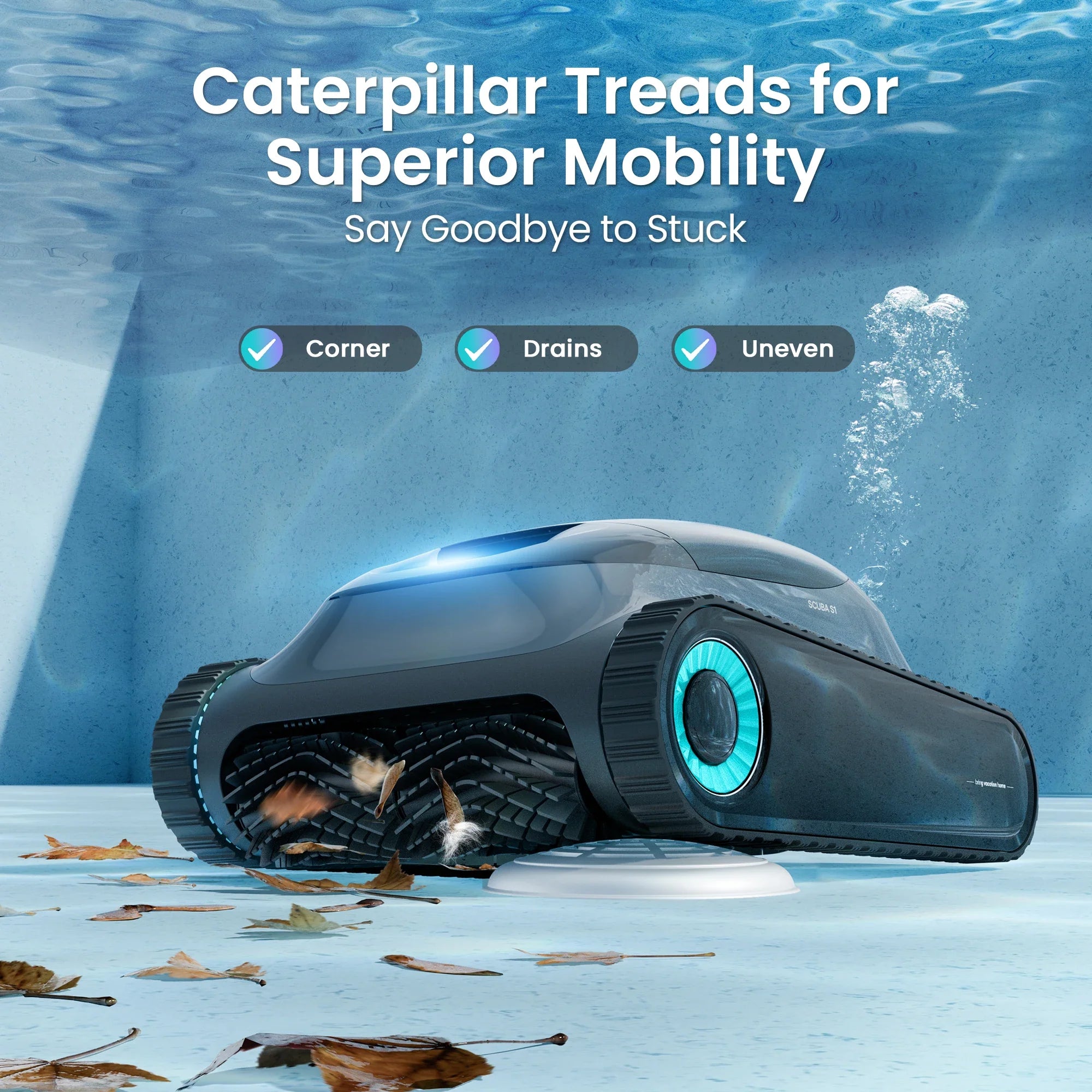 (2026 Upgrade) Aiper Scuba S1 Robotic Pool Cleaner, Weekly Custom Cleaning Plan, 270 Min Runtime, Over-the-Waterline Scrubbing, Smarter Navigation with 11 High-Precision Sensors, App Support,Refurbished FLIPSTYLEZLLC