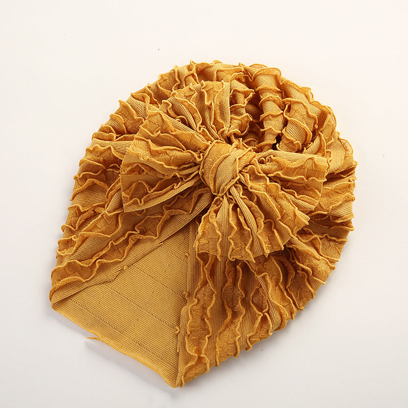 Baby Cow Louver Bow Head Cap Baby High Elastic Brimless Indian Tire Hat V.I.P Digital Presence