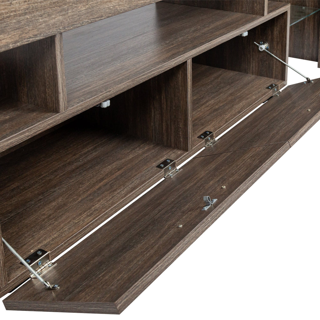 20 minutes quick assembly brown simple modern TV stand