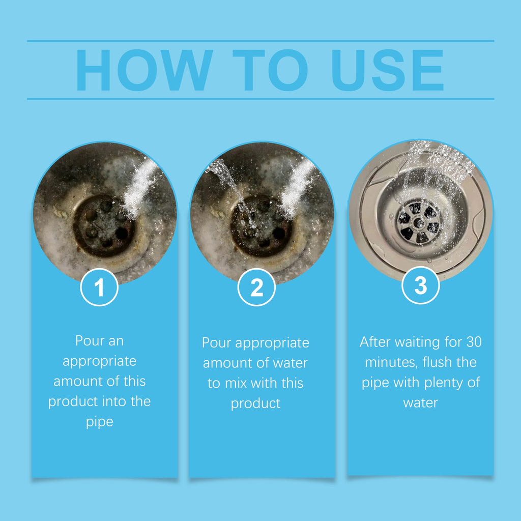 Pipe Dredge Agent Sink Drain Kitchen Toilet Pipe Quick Dredge Clean Decontaminate