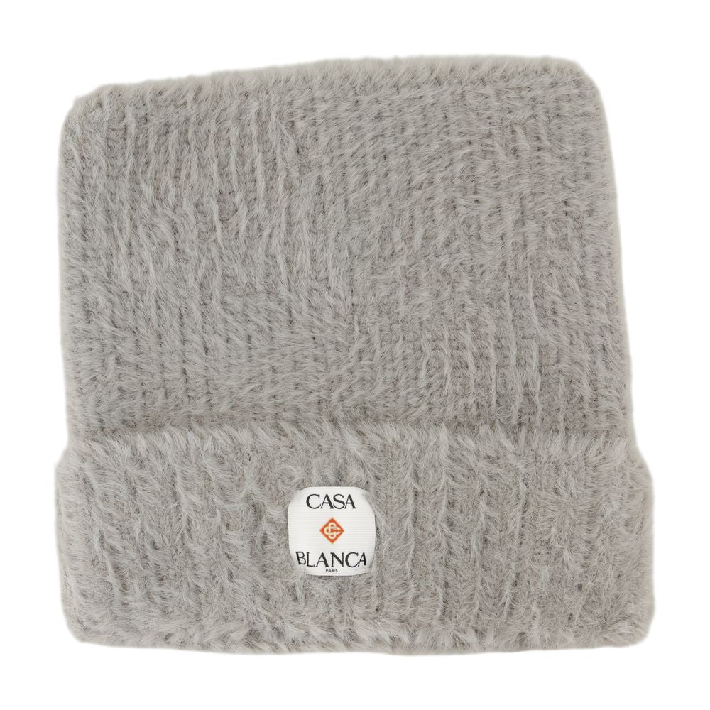 CASABLANCA Fluffy Nylon Square Hat