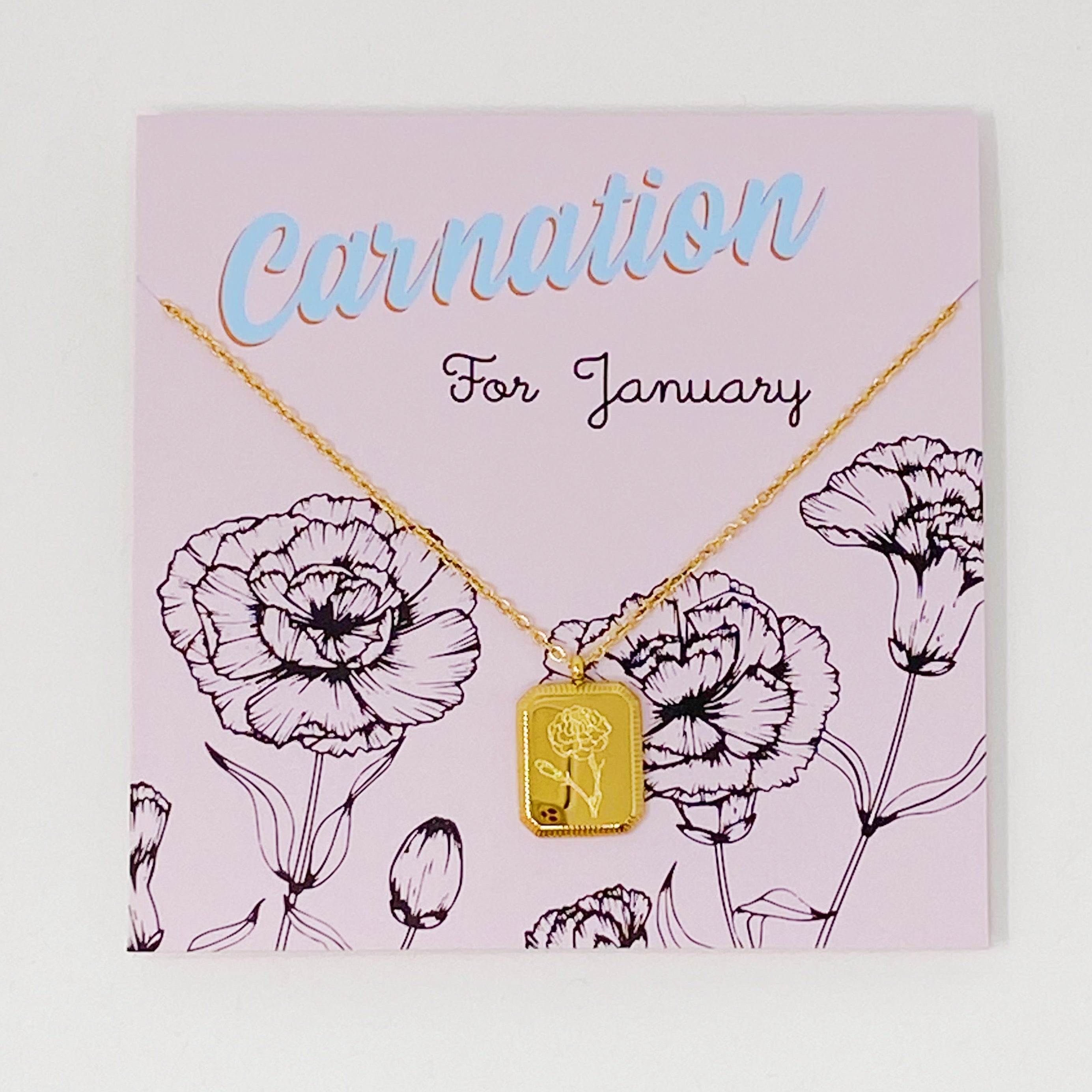 Blooming Birth Month Necklace Ellisonyoung.com
