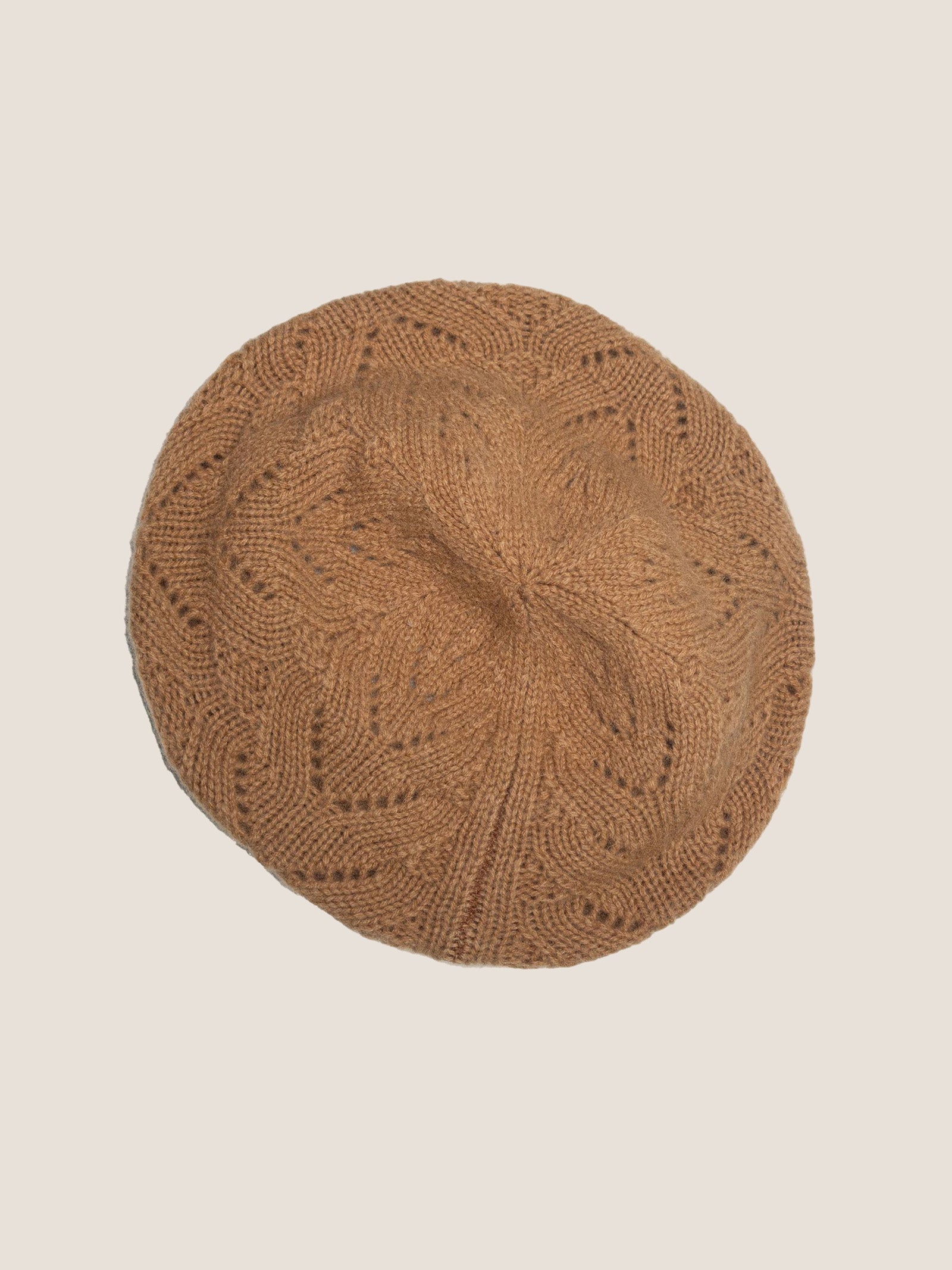 100% Wool Hand-Knit Beret LINTICO