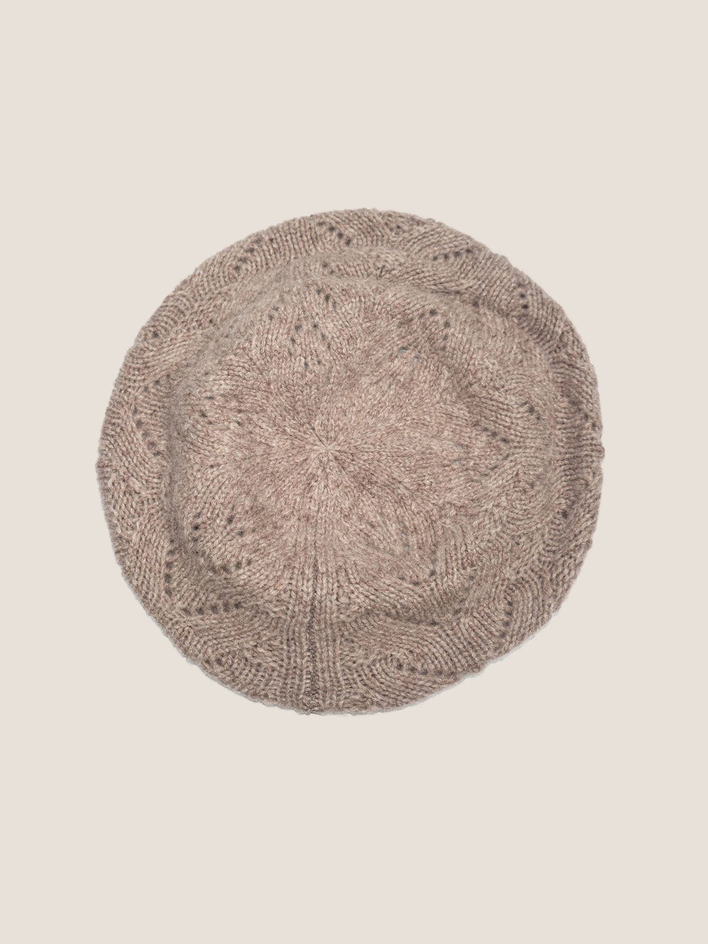 100% Wool Hand-Knit Beret LINTICO