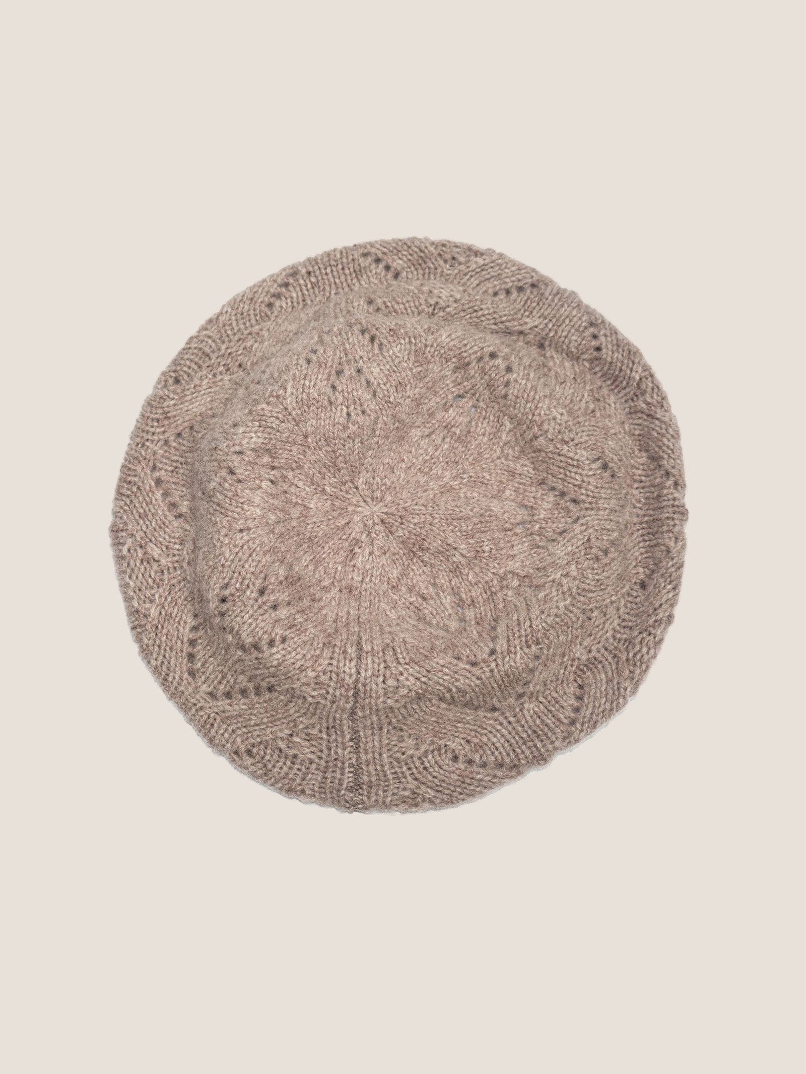 100% Wool Hand-Knit Beret LINTICO