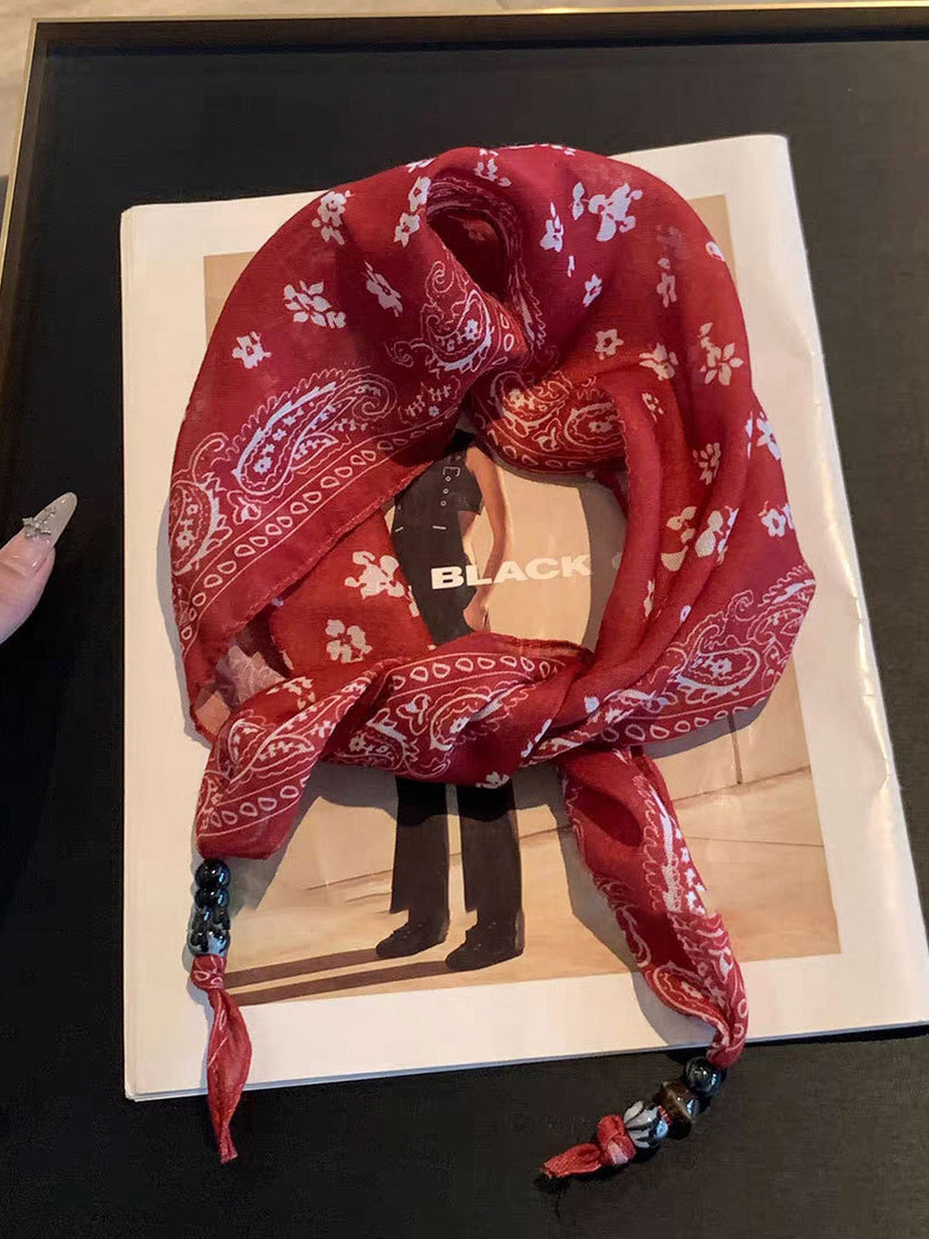 Bohemian Floral Multi-Functional Silk Scarf LINTICO