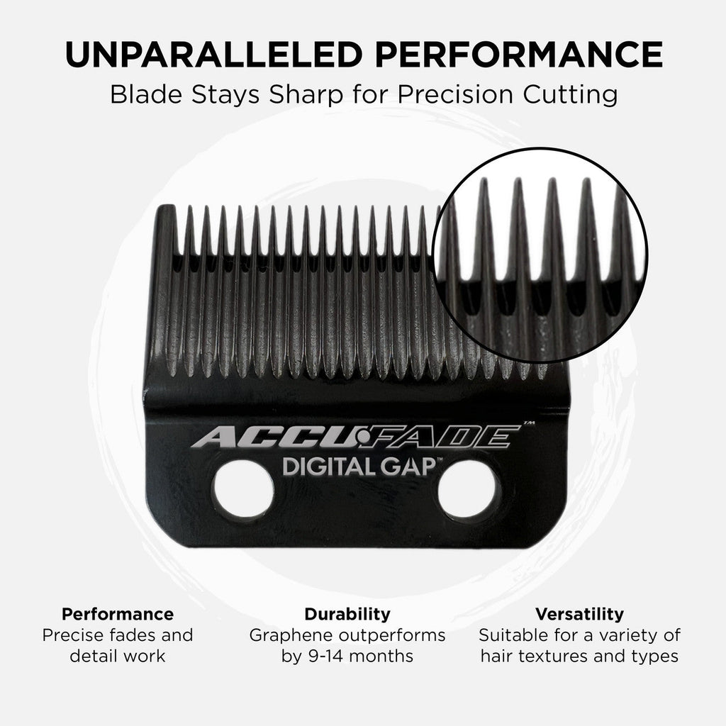 Digital Gap™ Accufade Graphene Fade Clipper Blade Cocco Hair Professional