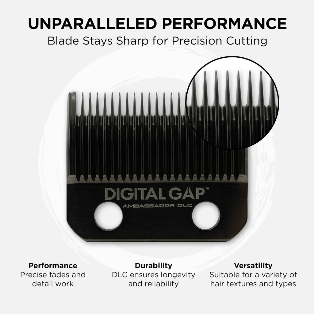 Digital Gap™ Ambassador DLC Taper Clipper Blade Cocco Hair Professional