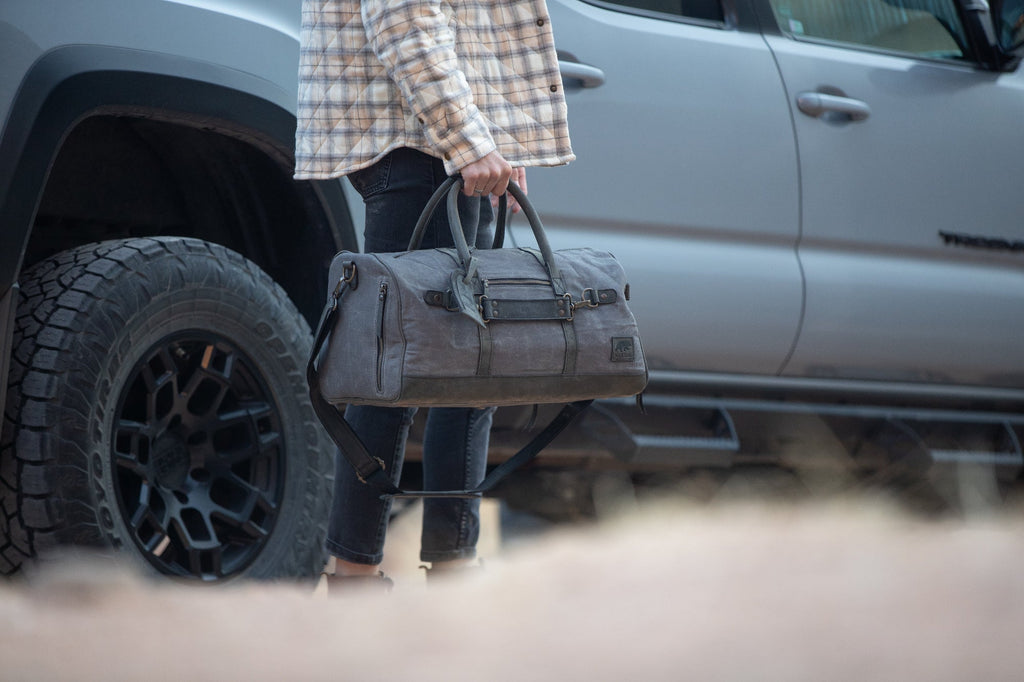 45L Canvas Weekender Kodiak Leather