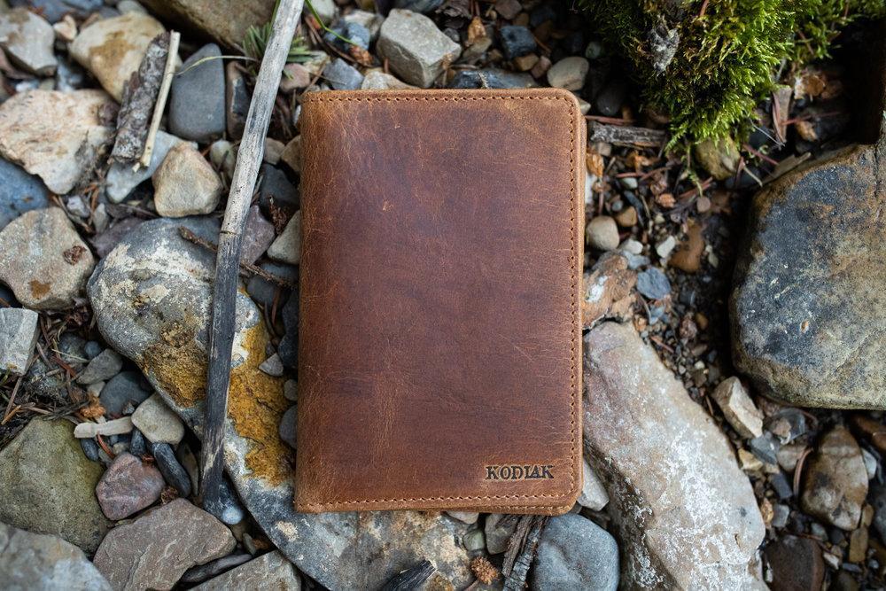 Buffalo Leather Passport Wallet Kodiak Leather