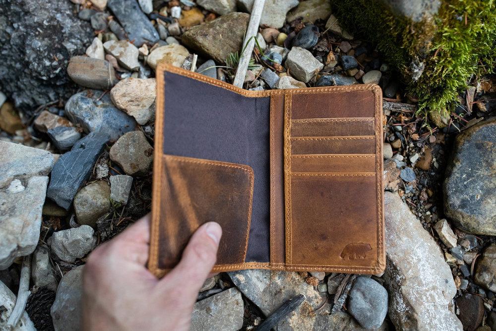Buffalo Leather Passport Wallet Kodiak Leather