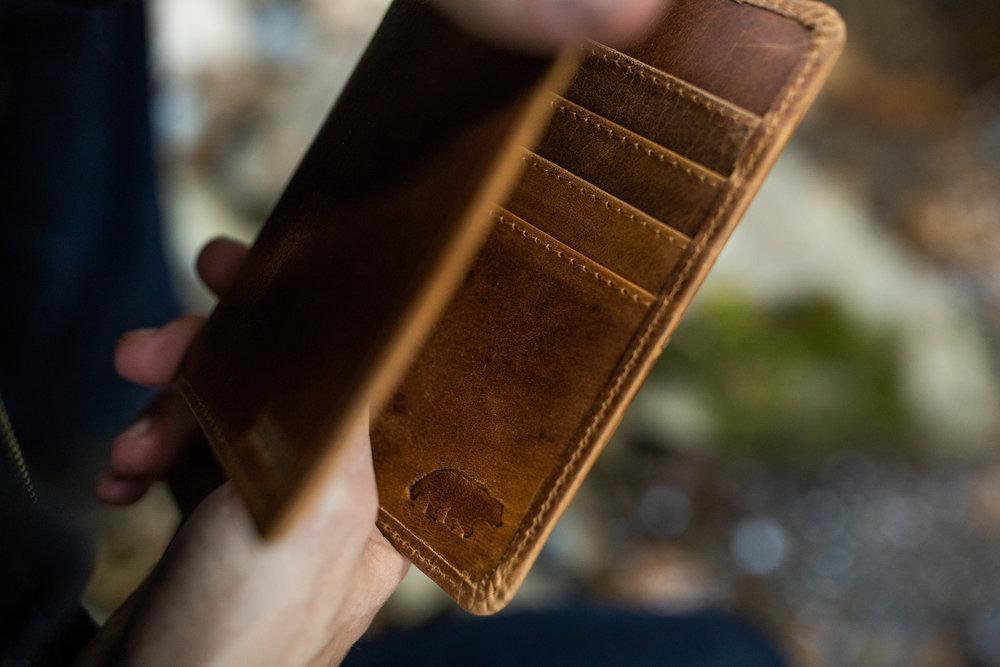 Buffalo Leather Passport Wallet Kodiak Leather