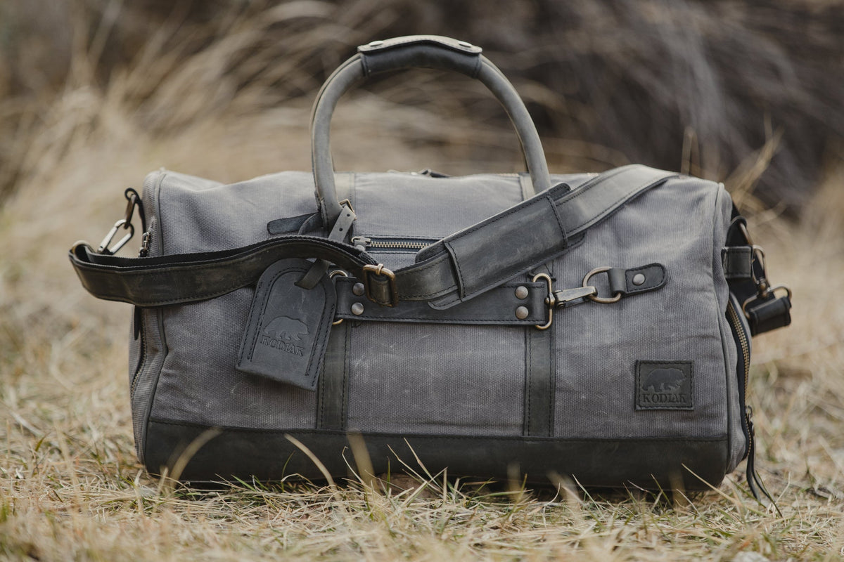 45L Canvas Weekender Kodiak Leather