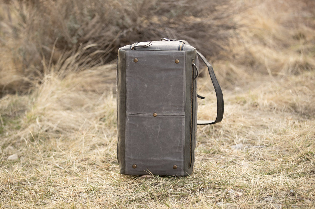 45L Canvas Weekender Kodiak Leather
