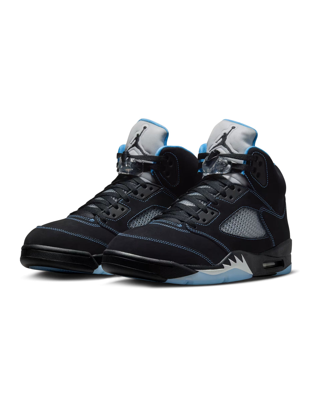 Air Jordan Mens 5 Retro - Black Carolina