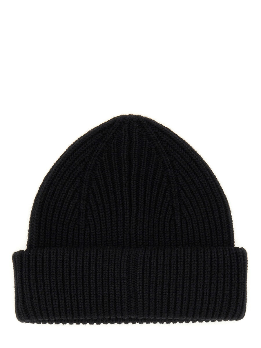 LANVIN Wool Logo Beanie Hat - FW25