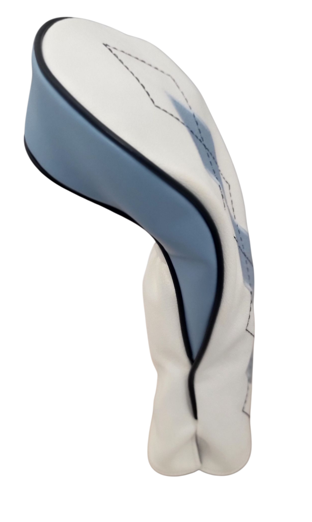 Classic Argyle Sky Blue Embroidered Driver Headcover by ReadyGOLF