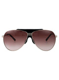 THE ATTICO Sleek Stainless Steel Sunglasses for Women - SS25 Collection