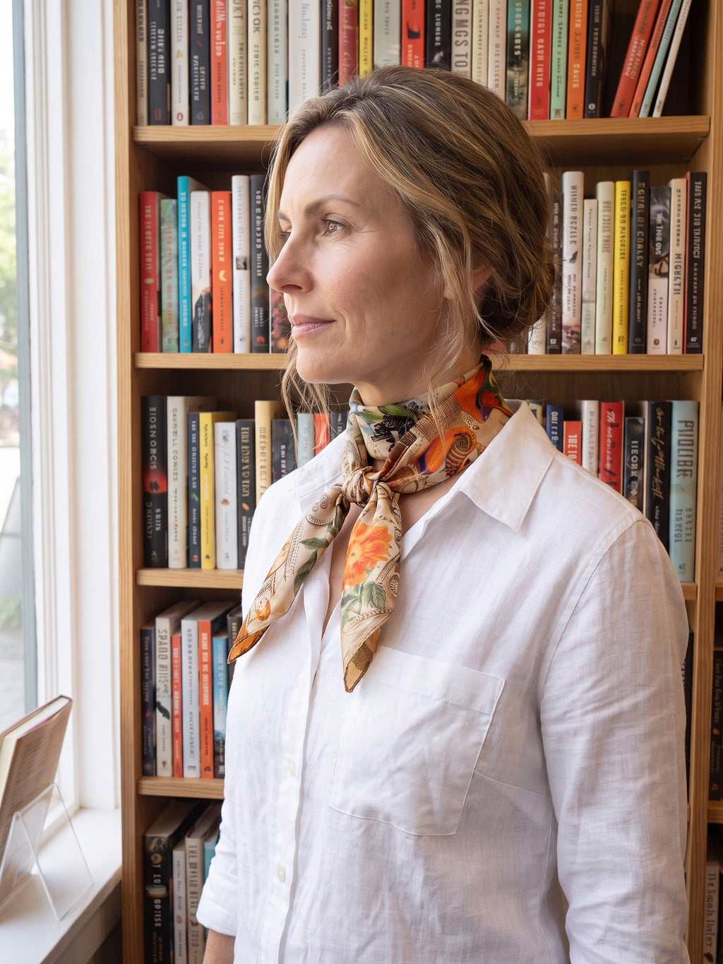 Airy Silk Cotton Everyday Scarf LINTICO