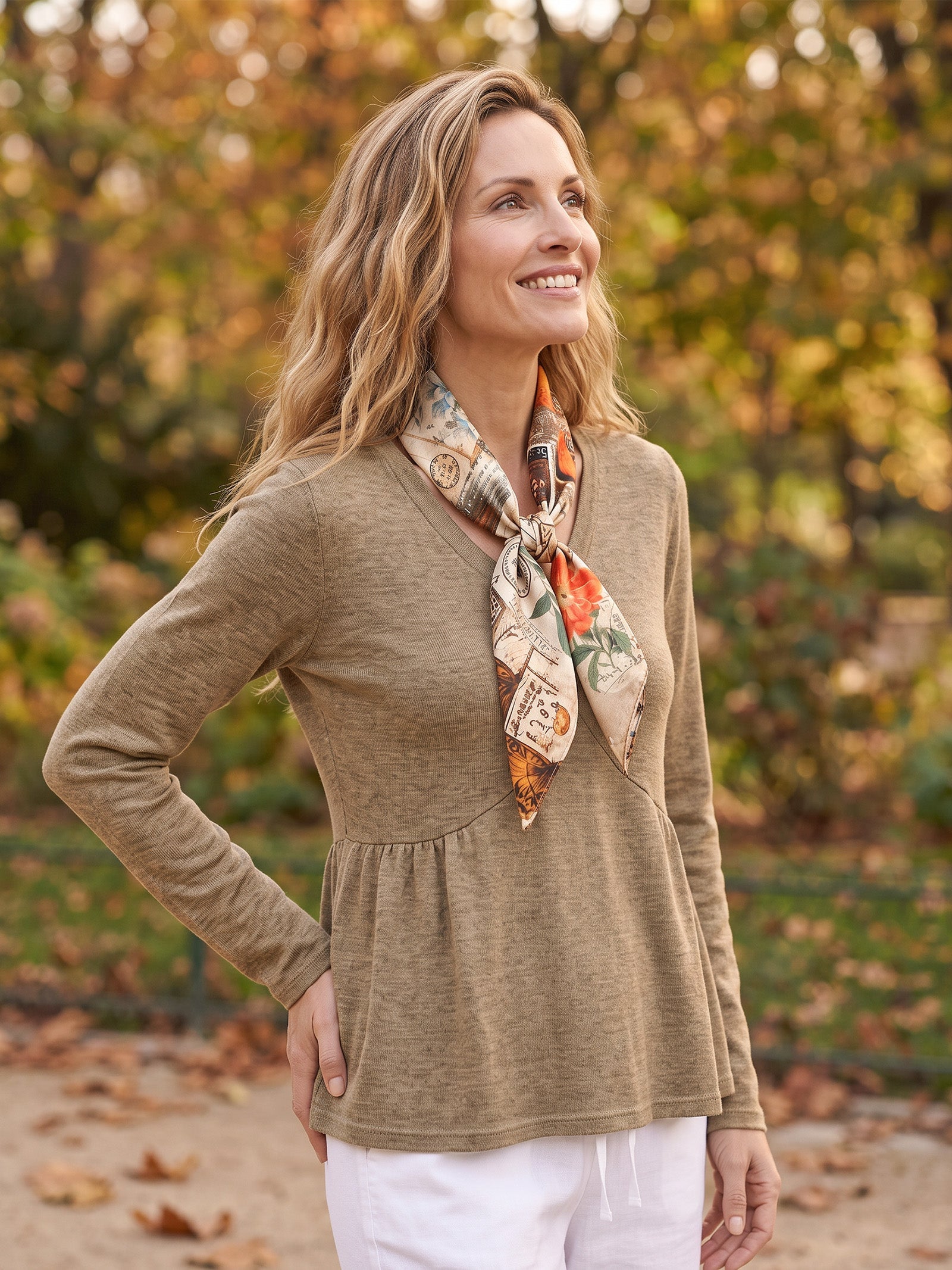 Airy Silk Cotton Everyday Scarf LINTICO