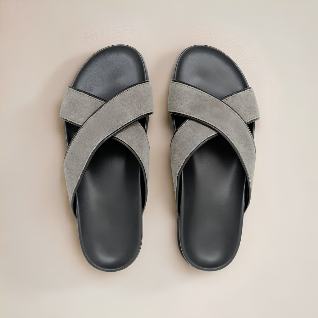 Men's Grigio Amalfi Crossover Sandal Del Toro Shoes