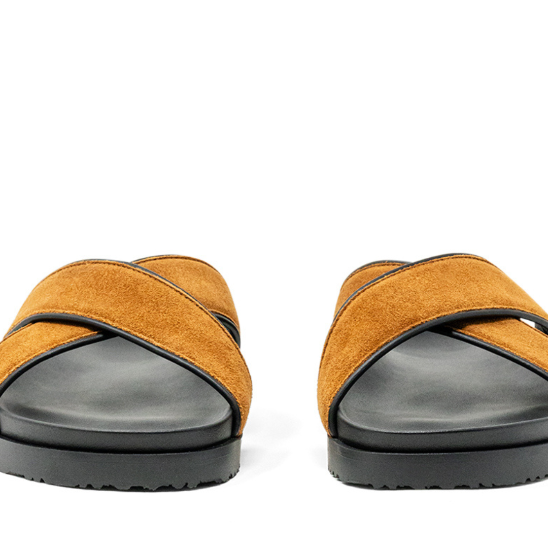 Men's Tan Amalfi Crossover Sandal Del Toro Shoes