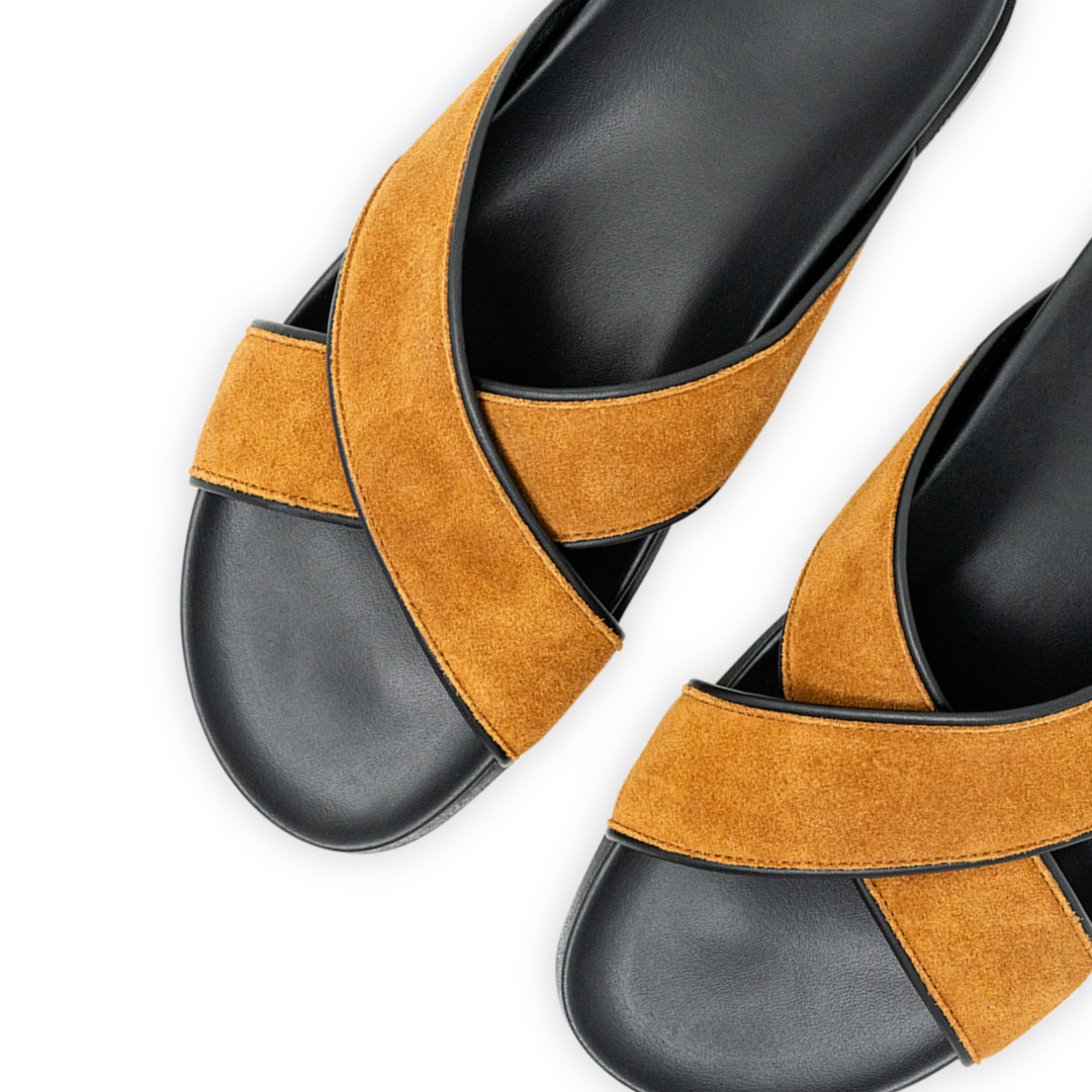 Men's Tan Amalfi Crossover Sandal Del Toro Shoes