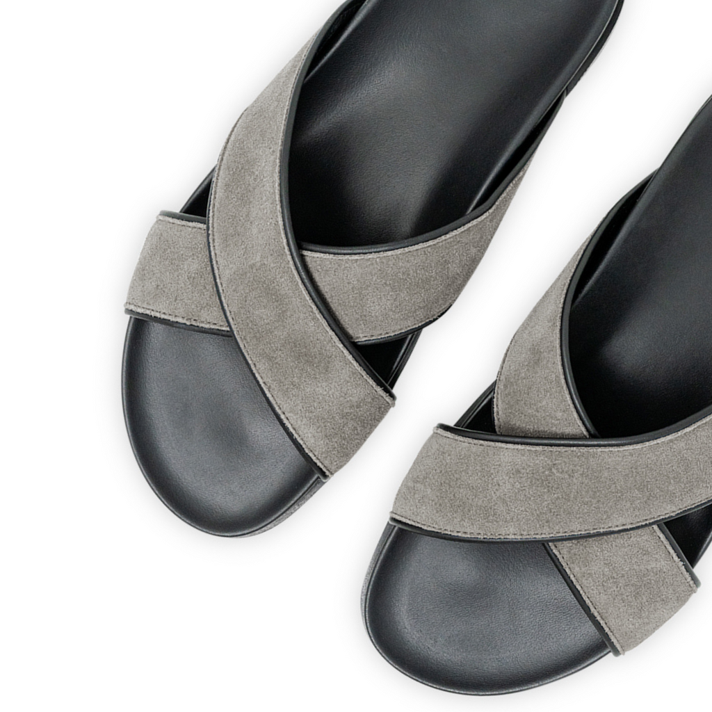 Men's Grigio Amalfi Crossover Sandal Del Toro Shoes