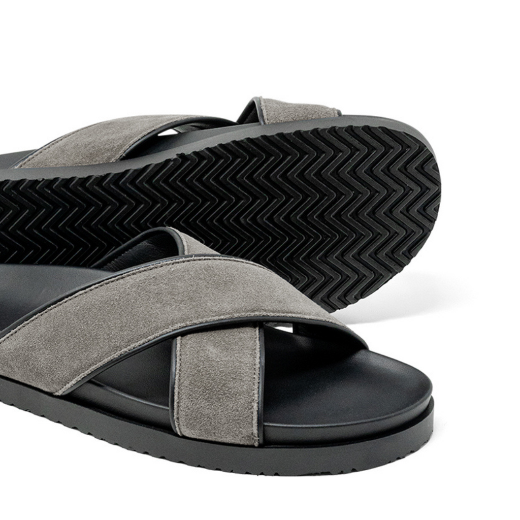 Men's Grigio Amalfi Crossover Sandal Del Toro Shoes