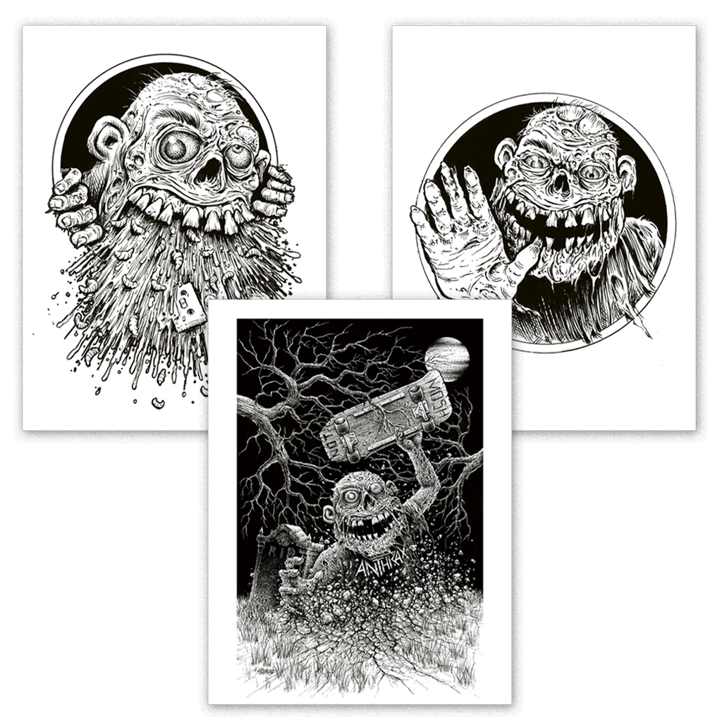 Anthrax: Among The Living - Sawblade 3-Print Set (Limited to 100) Z2 Comics