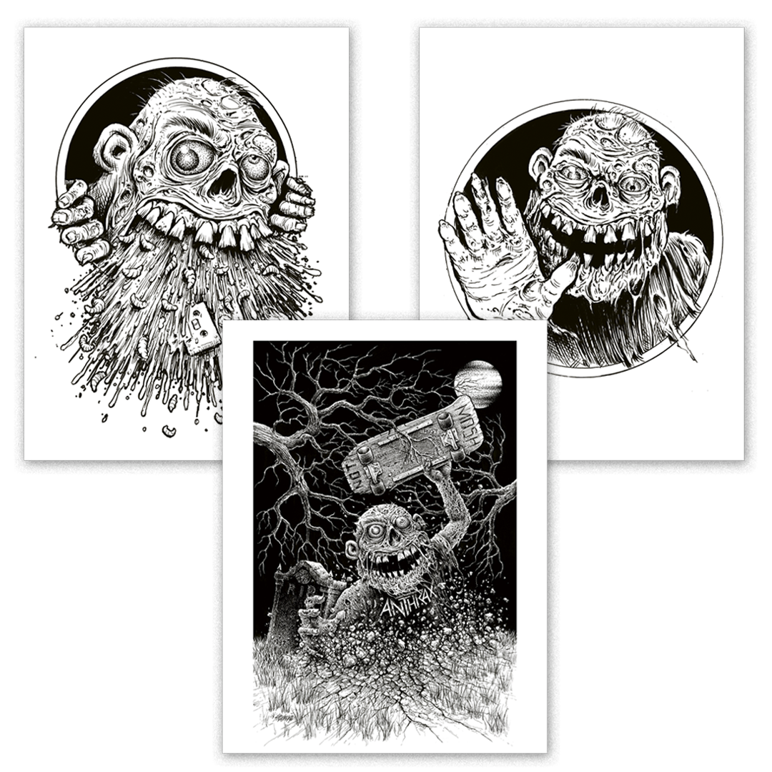 Anthrax: Among The Living - Sawblade 3-Print Set (Limited to 100) Z2 Comics