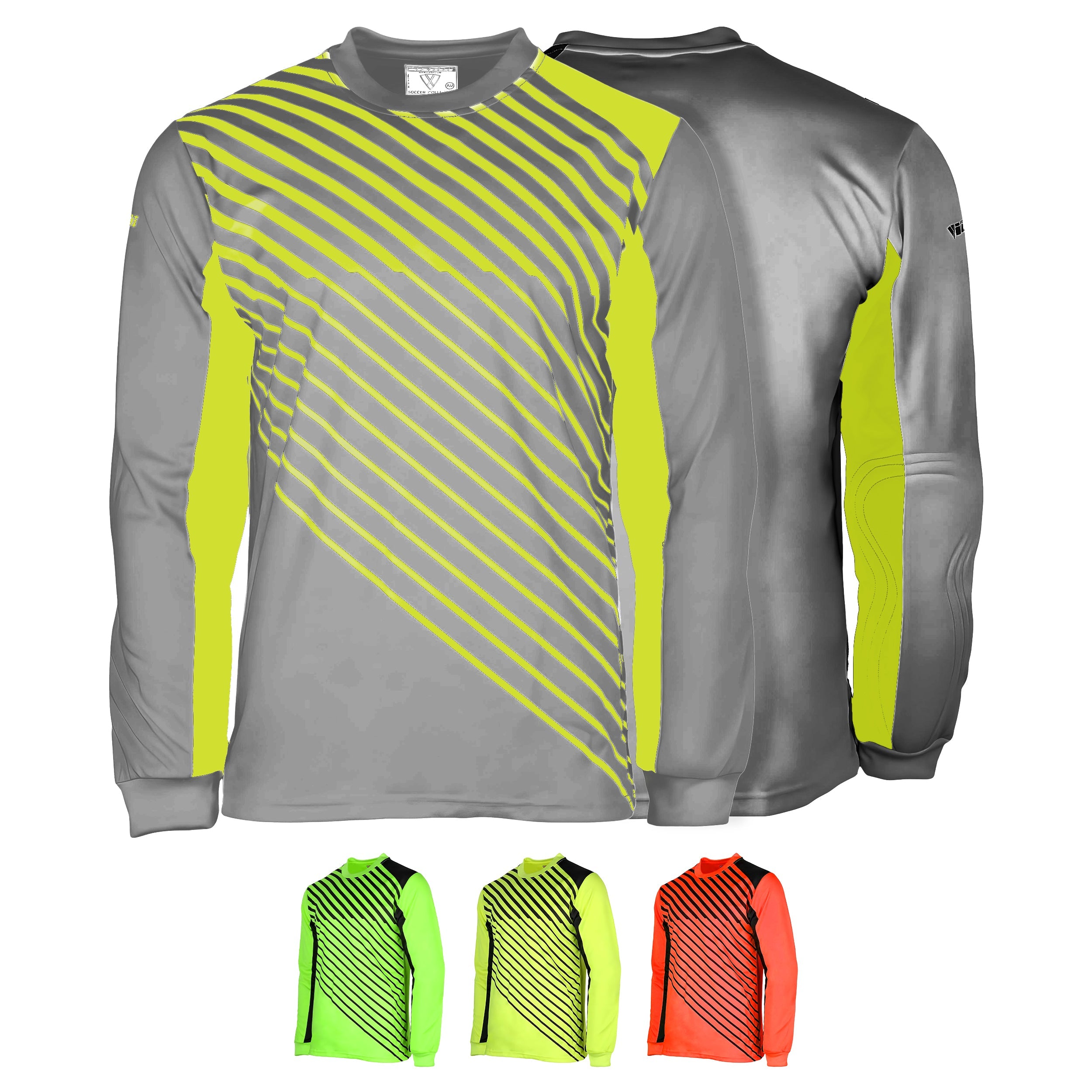 Arroyo Padded Goalkeeper Jersey – Grey/Yellow