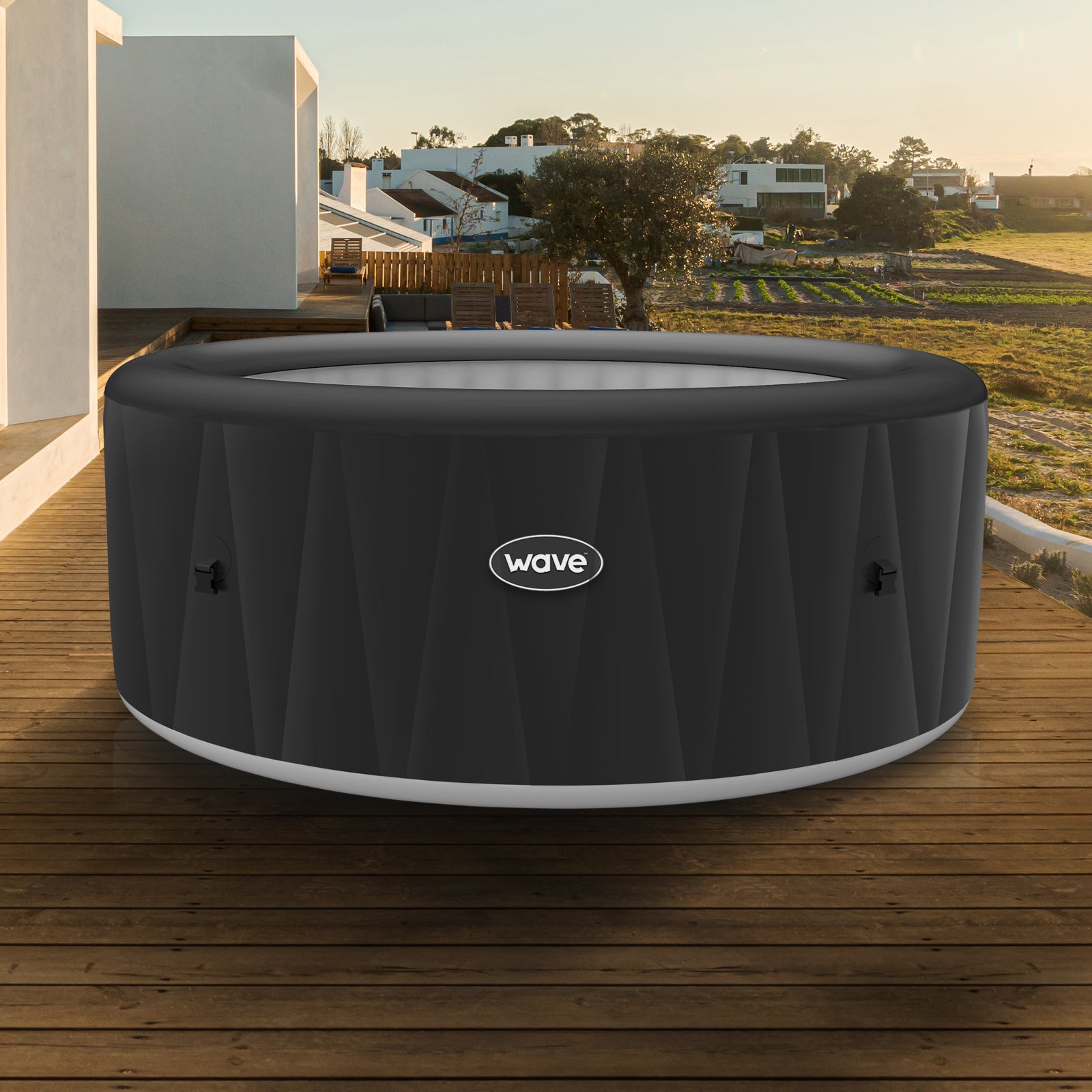 Atlantic | 4/6-Person Inflatable Hot Tub | Round | Integrated Heater zoppinh