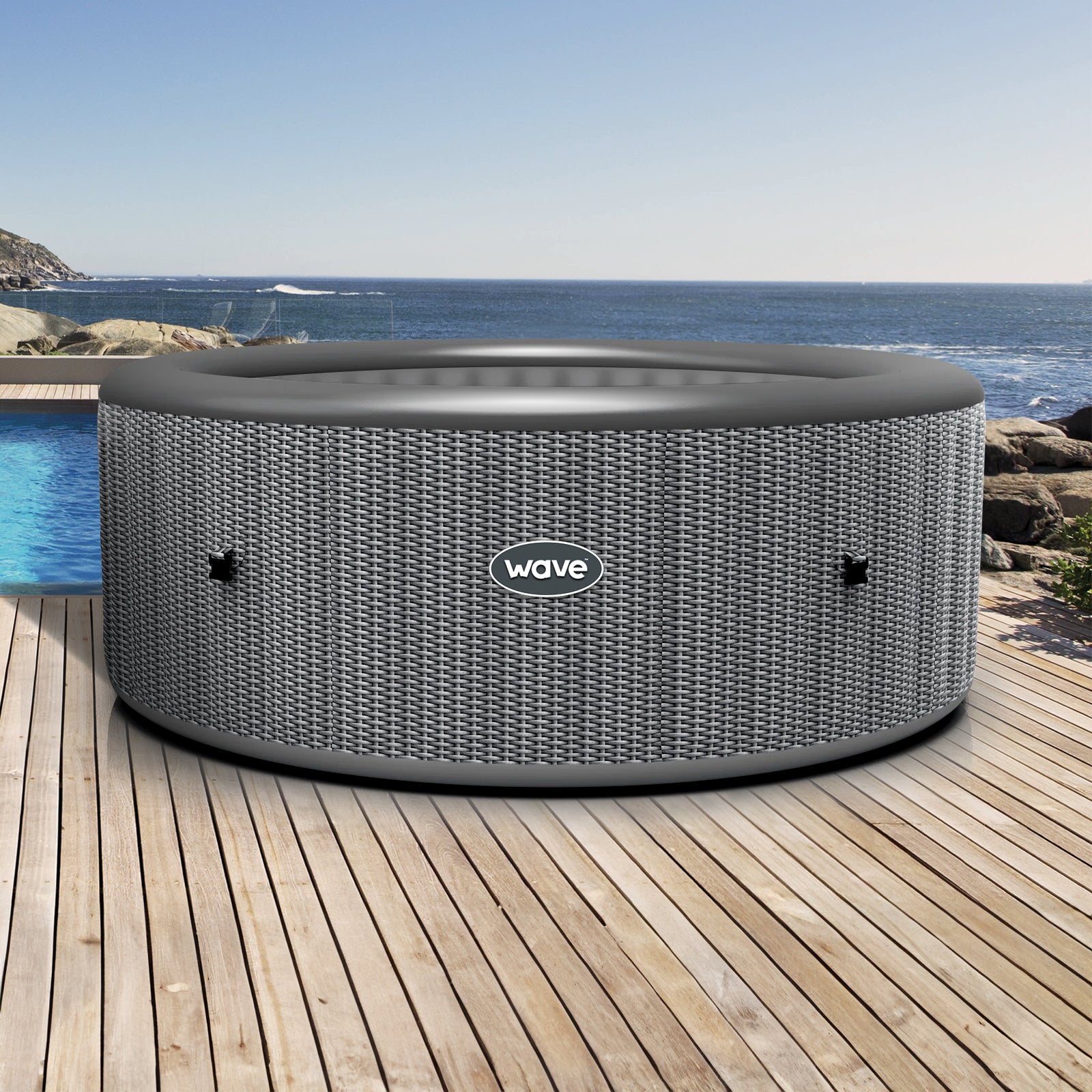 Atlantic | 4/6-Person Inflatable Hot Tub | Round | Integrated Heater zoppinh