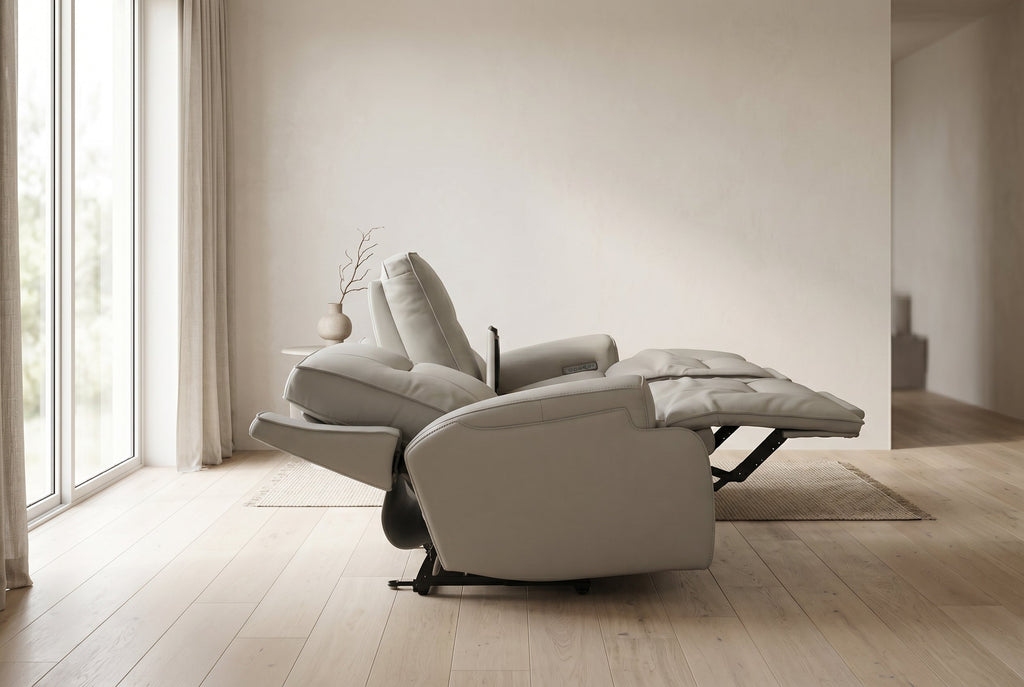 Atlas Fog 3-Piece Power Reclining Living Room Set Ornate Furniture