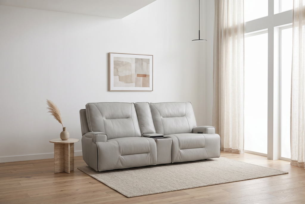 Atlas Fog 2-Piece Power Reclining Sofa Set Ornate Furniture