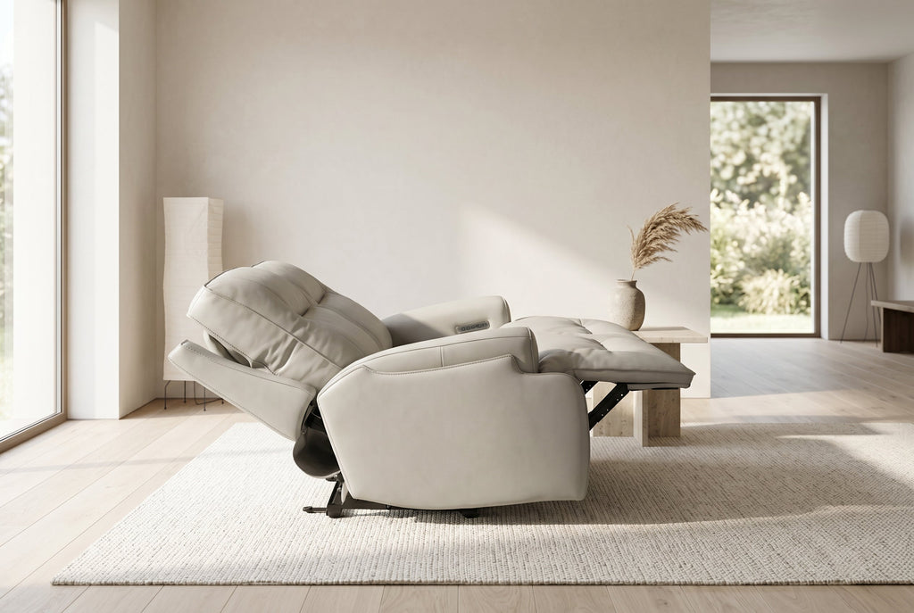 Atlas Fog Zero Gravity Power Reclining Sofa Ornate Furniture