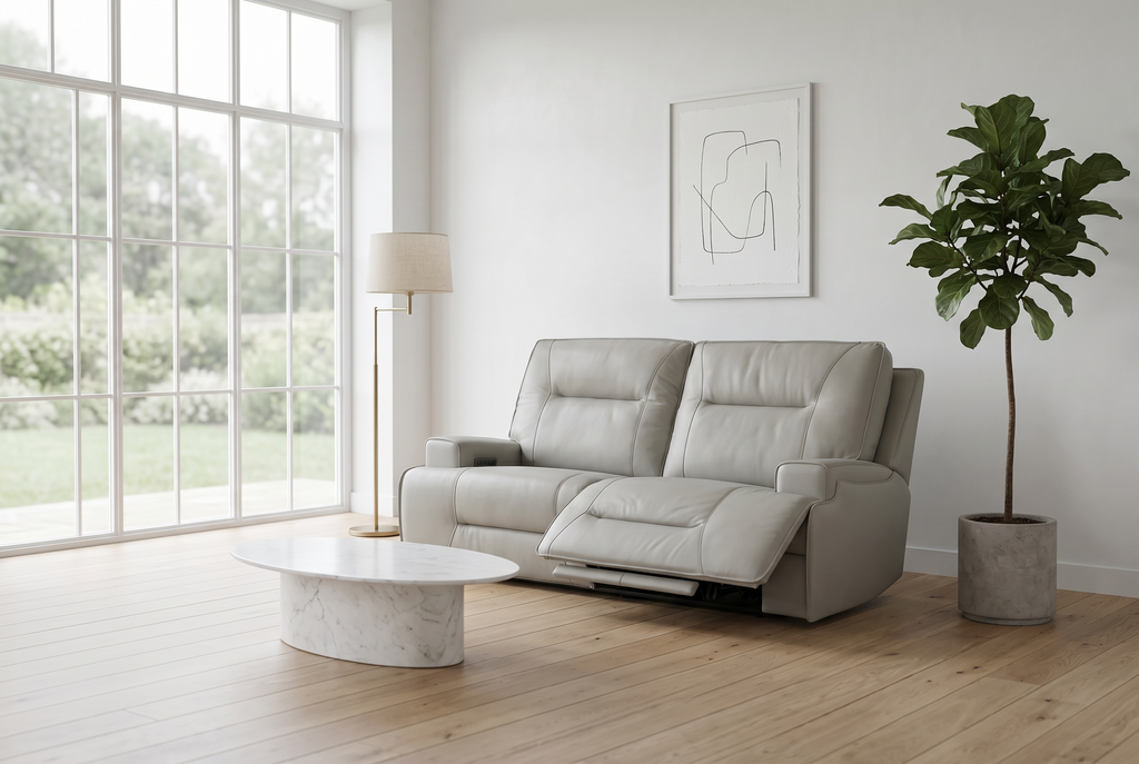 Atlas Fog 2-Piece Power Reclining Sofa Set Ornate Furniture