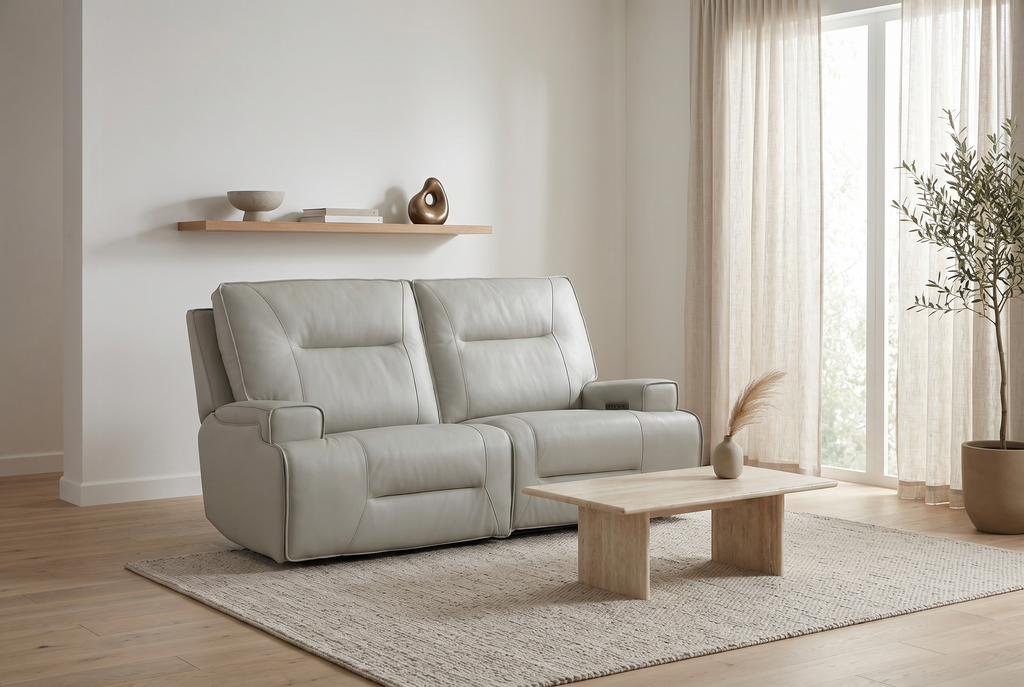 Atlas Fog Zero Gravity Power Reclining Sofa Ornate Furniture