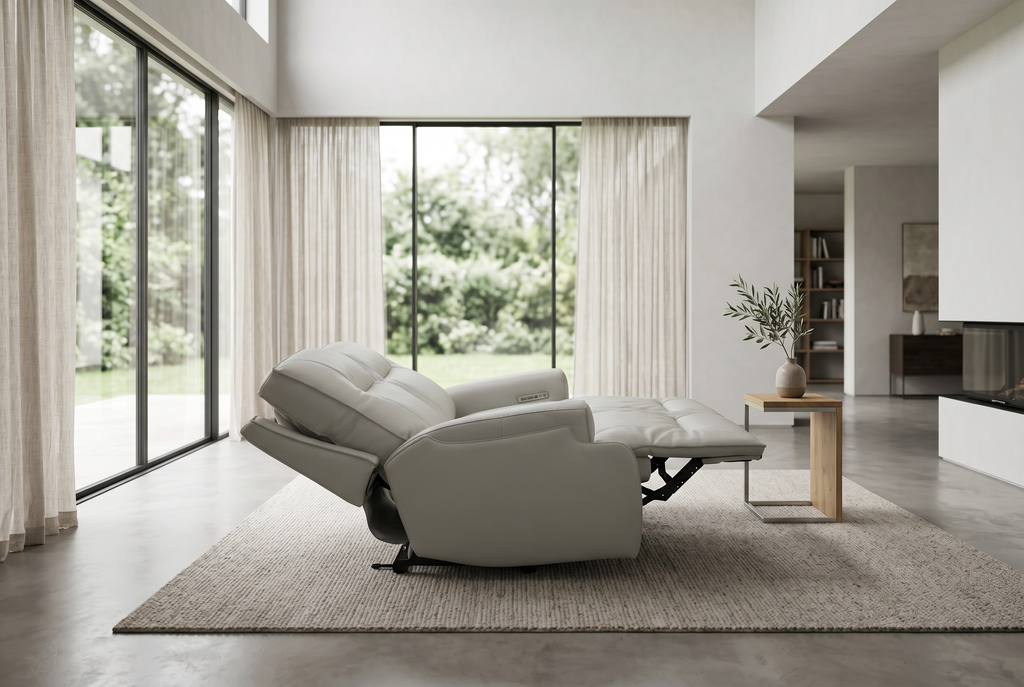 Atlas Fog Zero Gravity Power Reclining Sofa Ornate Furniture