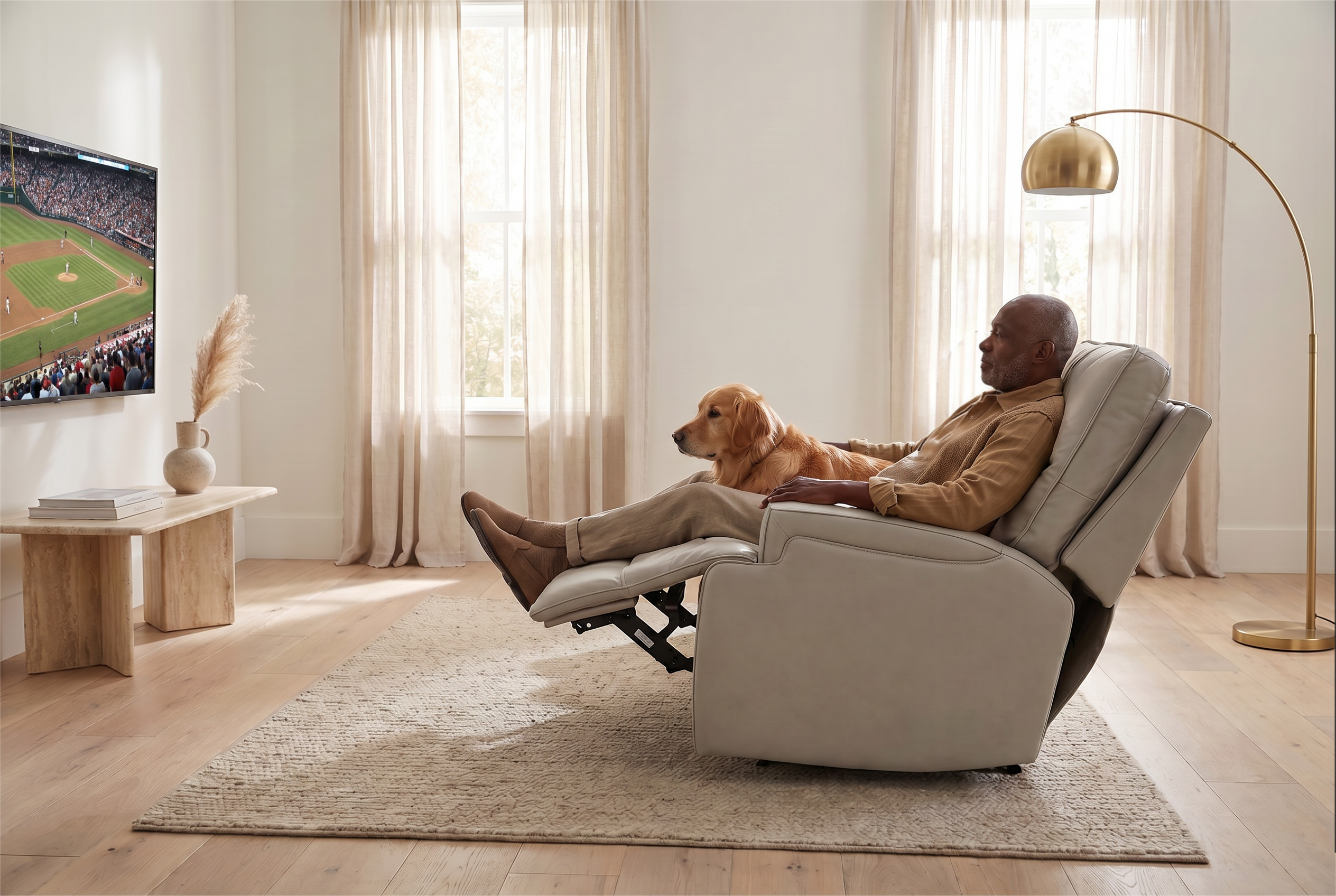 Atlas Fog 3-Piece Power Reclining Living Room Set Ornate Furniture