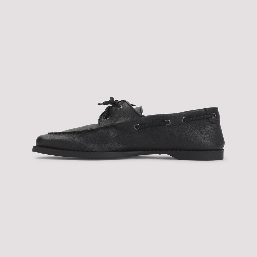 JOHN LOBB Grained Leather Foil Loafers for Men Banlieue91