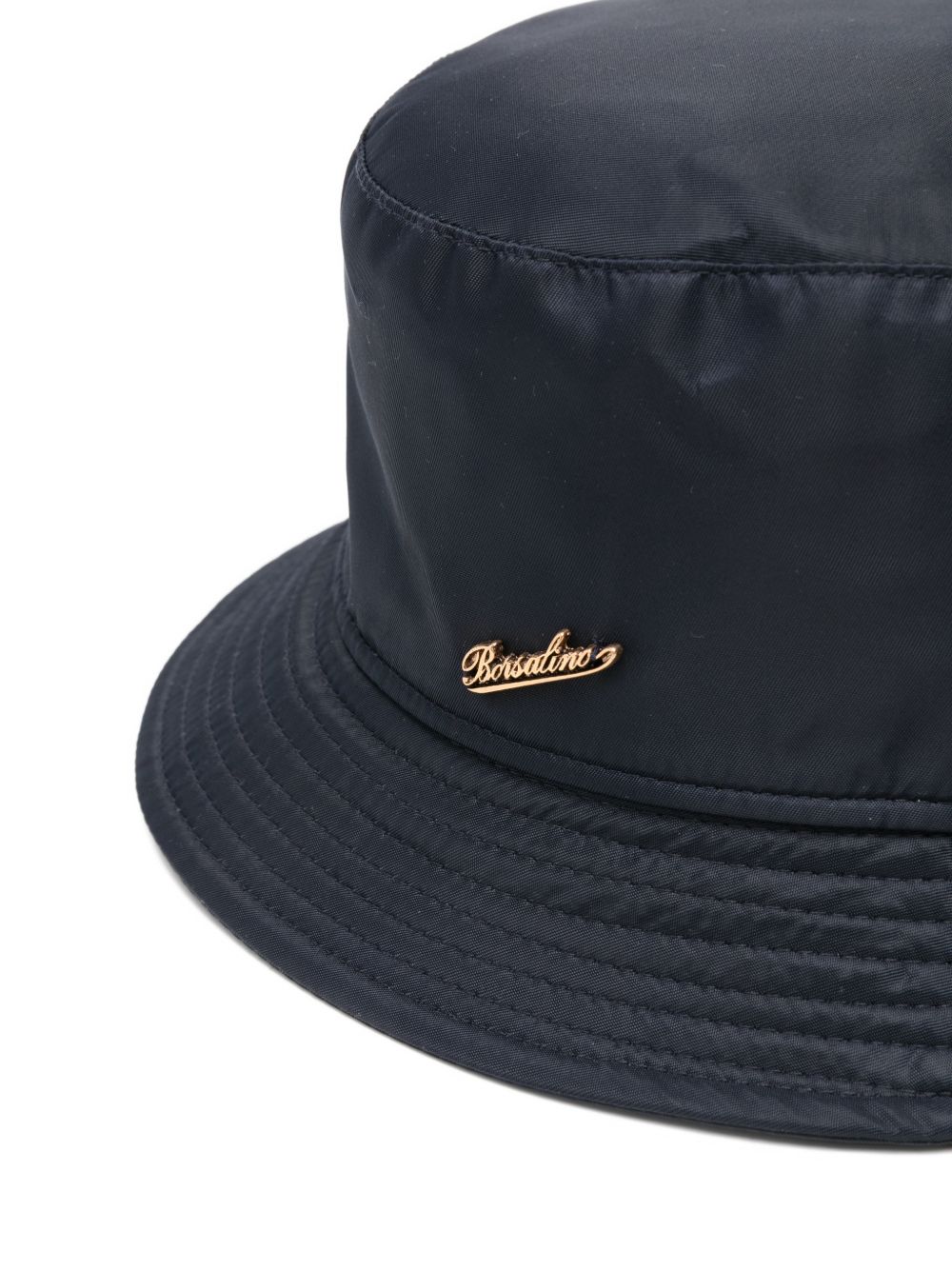BORSALINO Rain Bucket Hat with Ribbed Detail