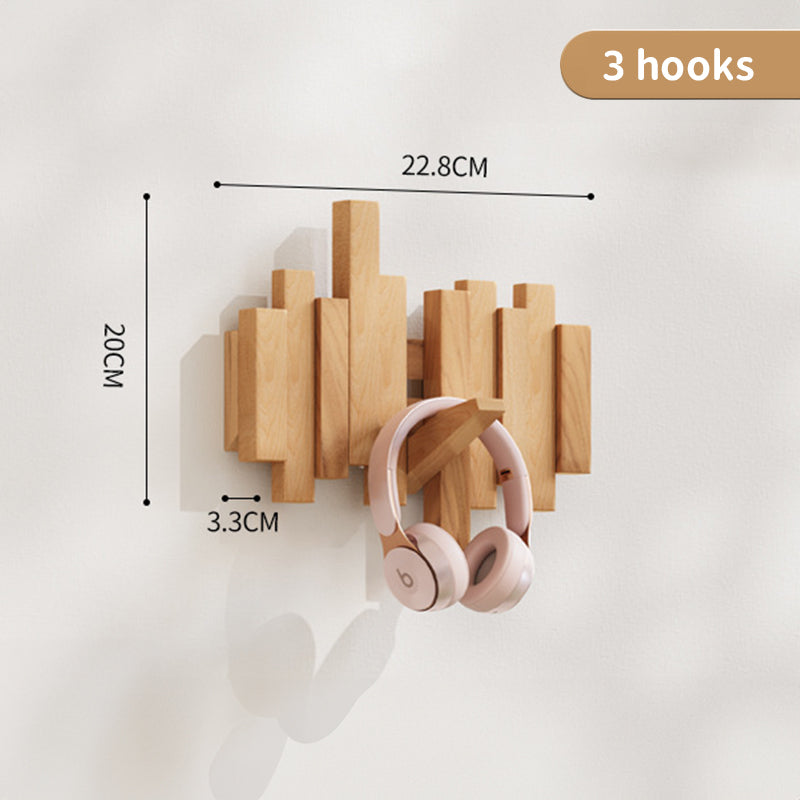 Coat Racks Wall Hanging Wall Entry Door Porch Hanging Scarf Coat Rack Perforated Solid Wood Creative Piano Keys Clothes Hook V.I.P Digital Presence