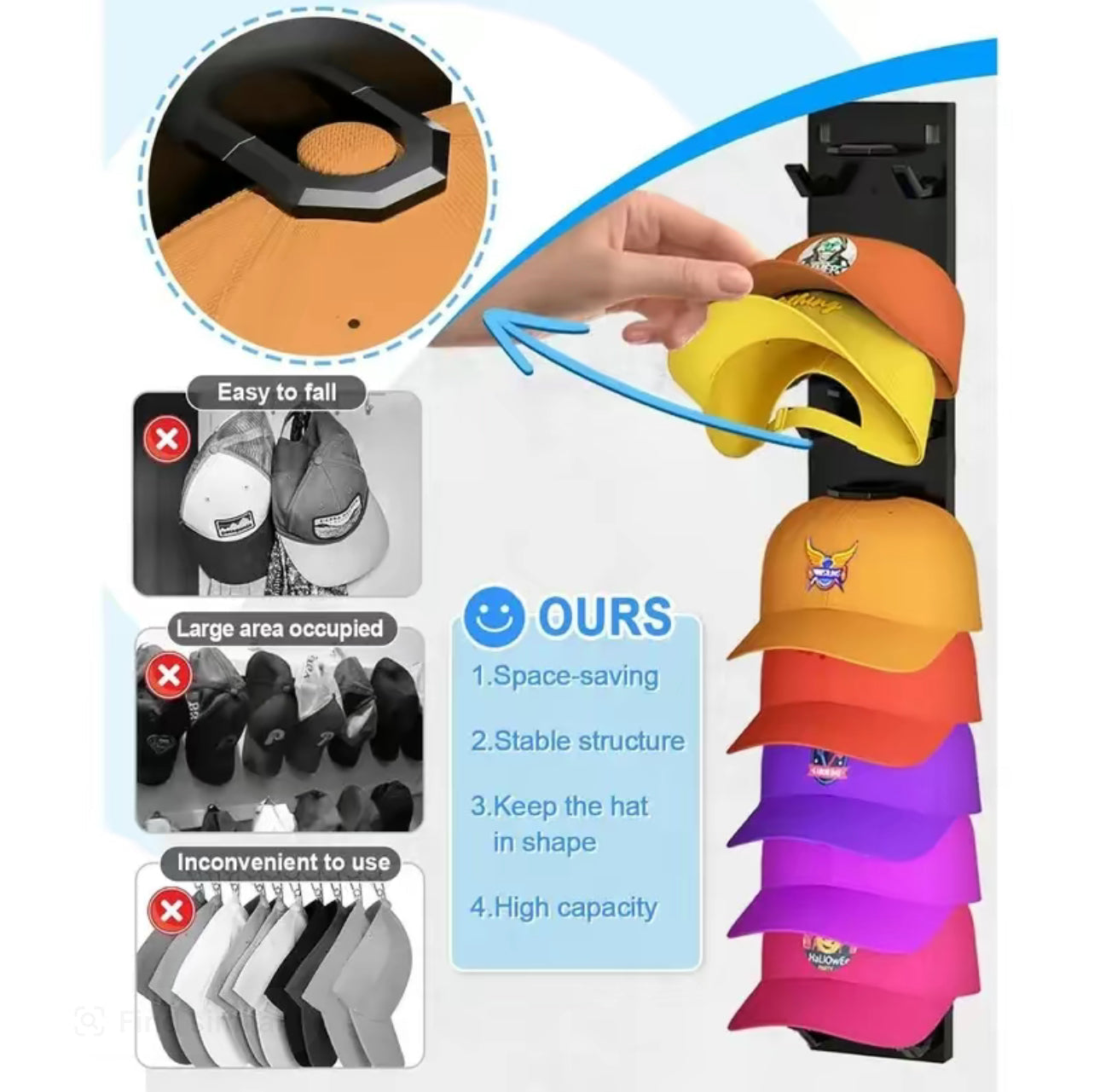 CapNest Wall Rack