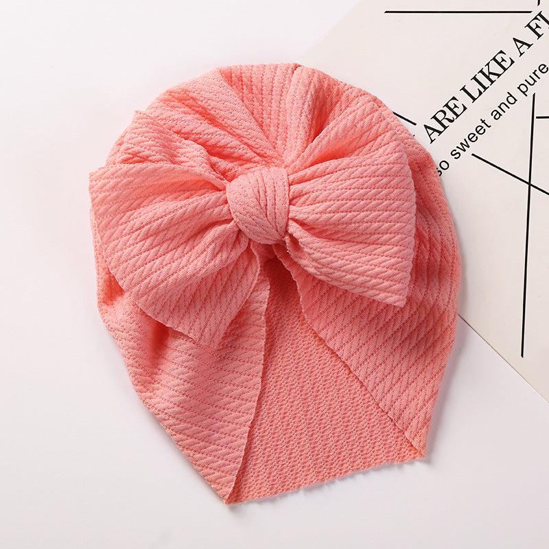 Pit Strip Children's Hat Double Bow Baby Baotou Cap Baby Warm Indian Tire Cap V.I.P Digital Presence